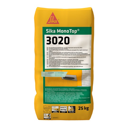 SIKA MonoTop®-3020 Cementbaseret Poreluknings- og Udjævningsmørtel