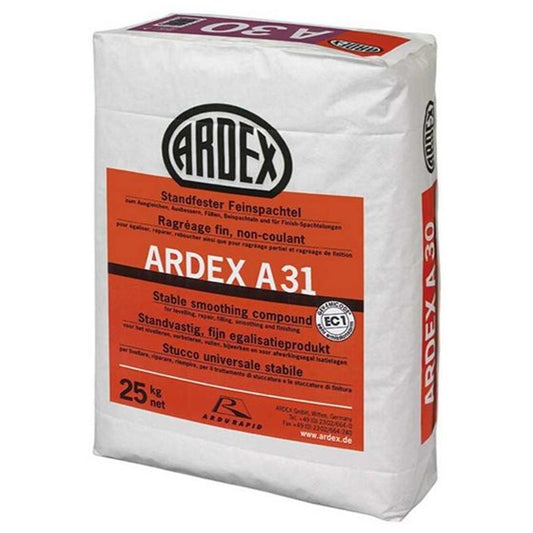 ARDEX A31 Gulvspartelmasse: Cementbaseret Universalspartel til Gulvreparation og Opretning - Størrelse: 12,5 kg