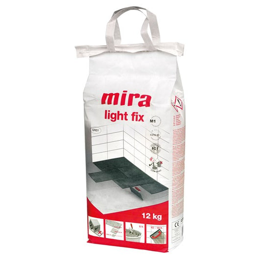 MIRA Light Fix Flisemørtel: Fleksibel Letklæber til Alle Typer Fliser - Størrelse: 12 kg