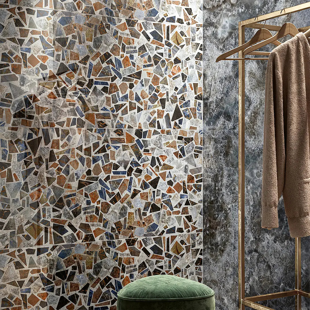 Poleret terrazzo flise 60x120 – Perfekt til badeværelse, køkken & stue